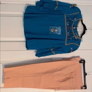 Beauutees blouse n pant (size 8)